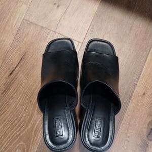 Black Slide Sandals